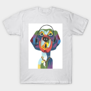 RAPPING Rover Dog Painting T-Shirt